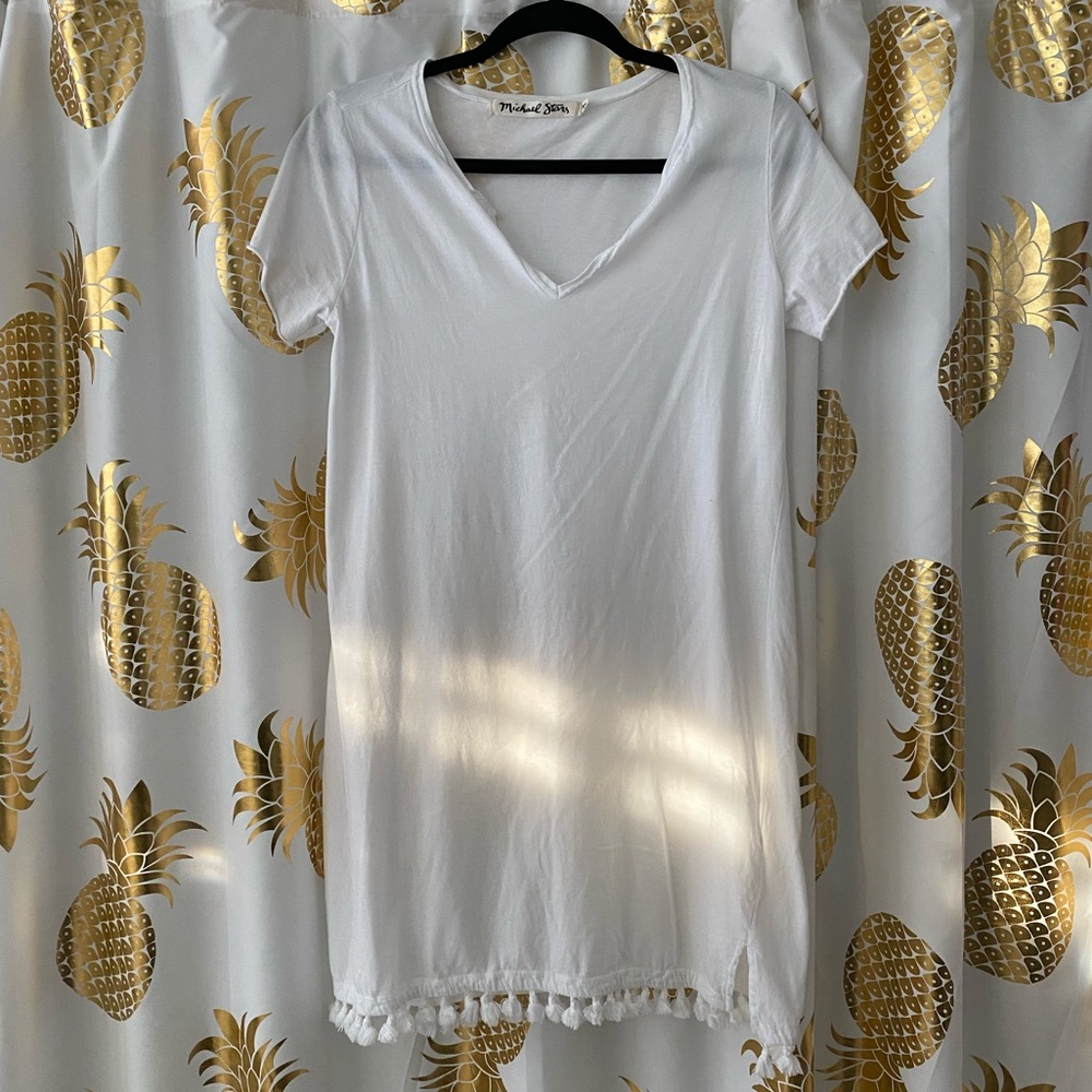 White Michael Stars Beach Cover Up